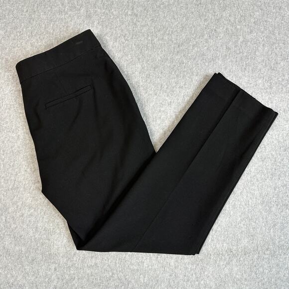 Ann Taylor Petite Dress Pants WMNS SZ 2P Black Office Suit Corporate Mid Rise - Picture 2 of 9